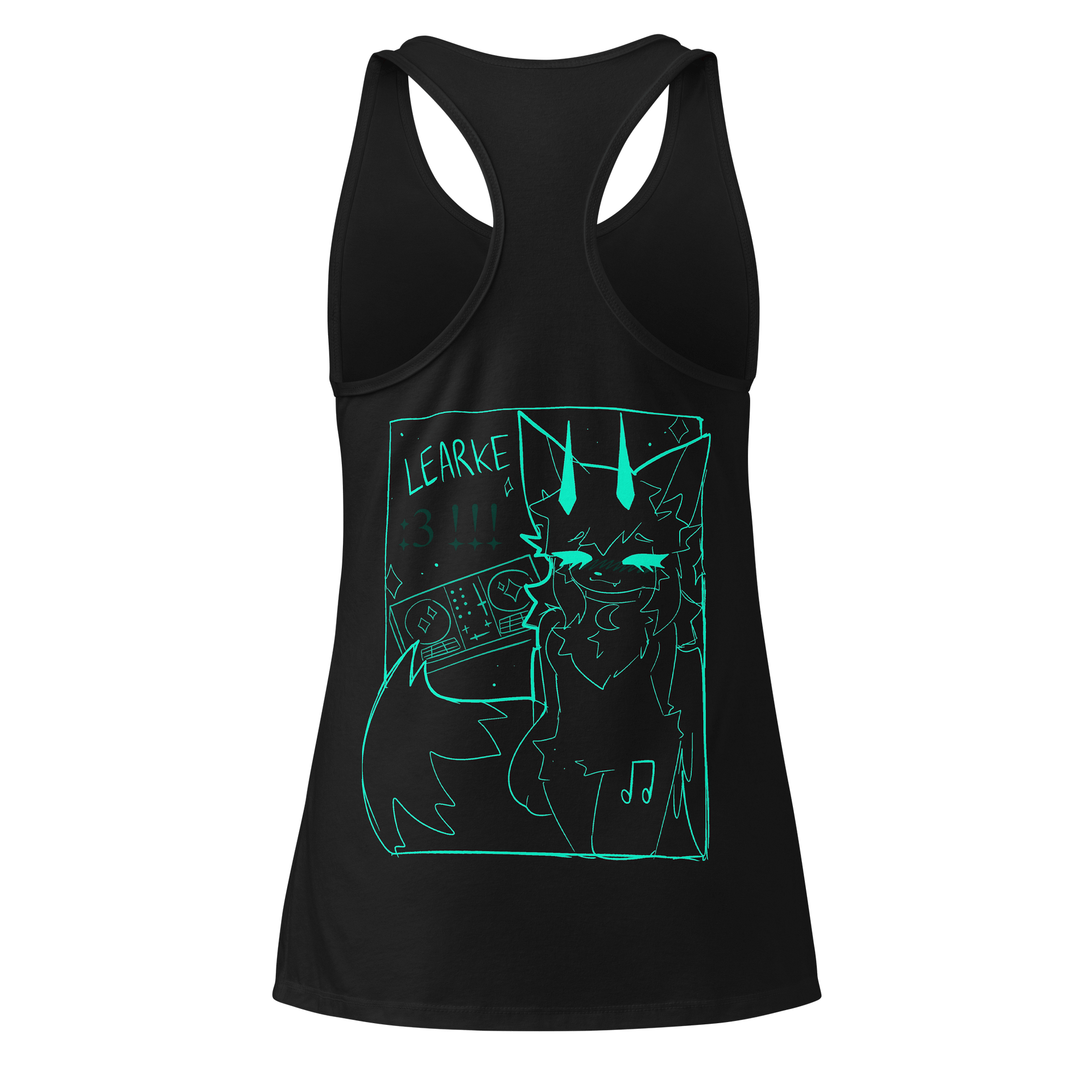 "tired brain analysis" Tank Top (Collaboration with kittydog) product image (2)