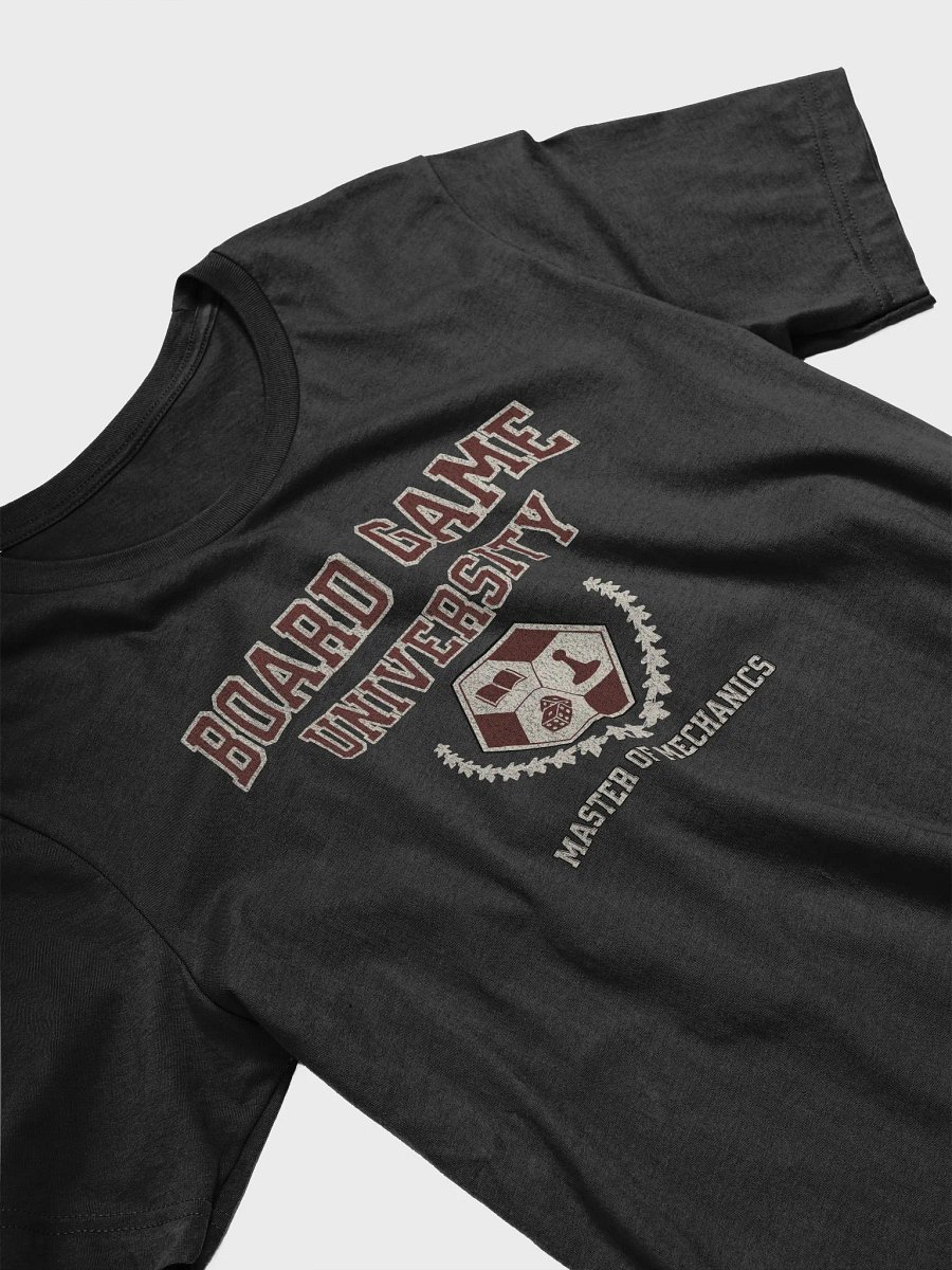 Board Game University Shirt, College T-shirt for Board Gamers, Master of Mechanics on Black product image (5)