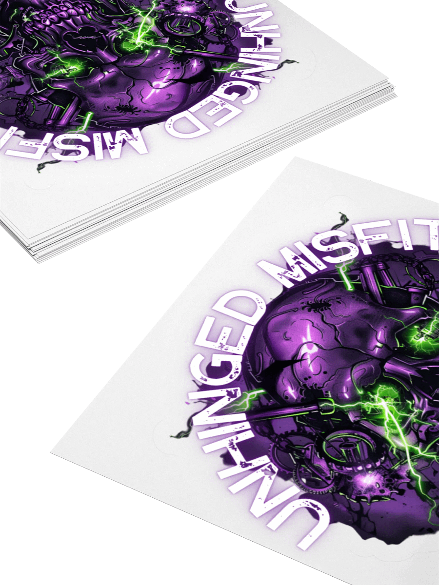 Unhinged Misfit Skull Sticker product image (4)
