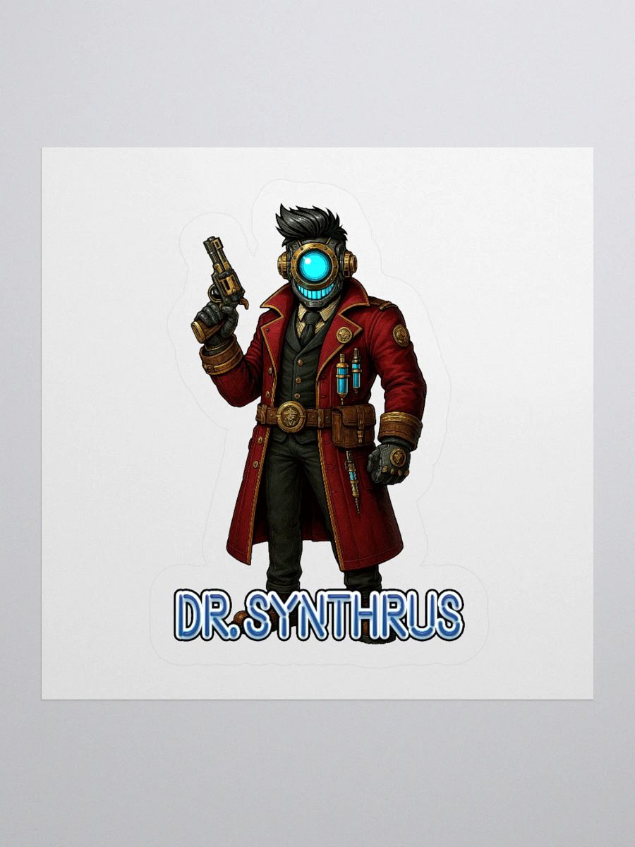 RIFTS: Dr. Synthrus - Futuristic Kiss Cut Stickers product image (2)
