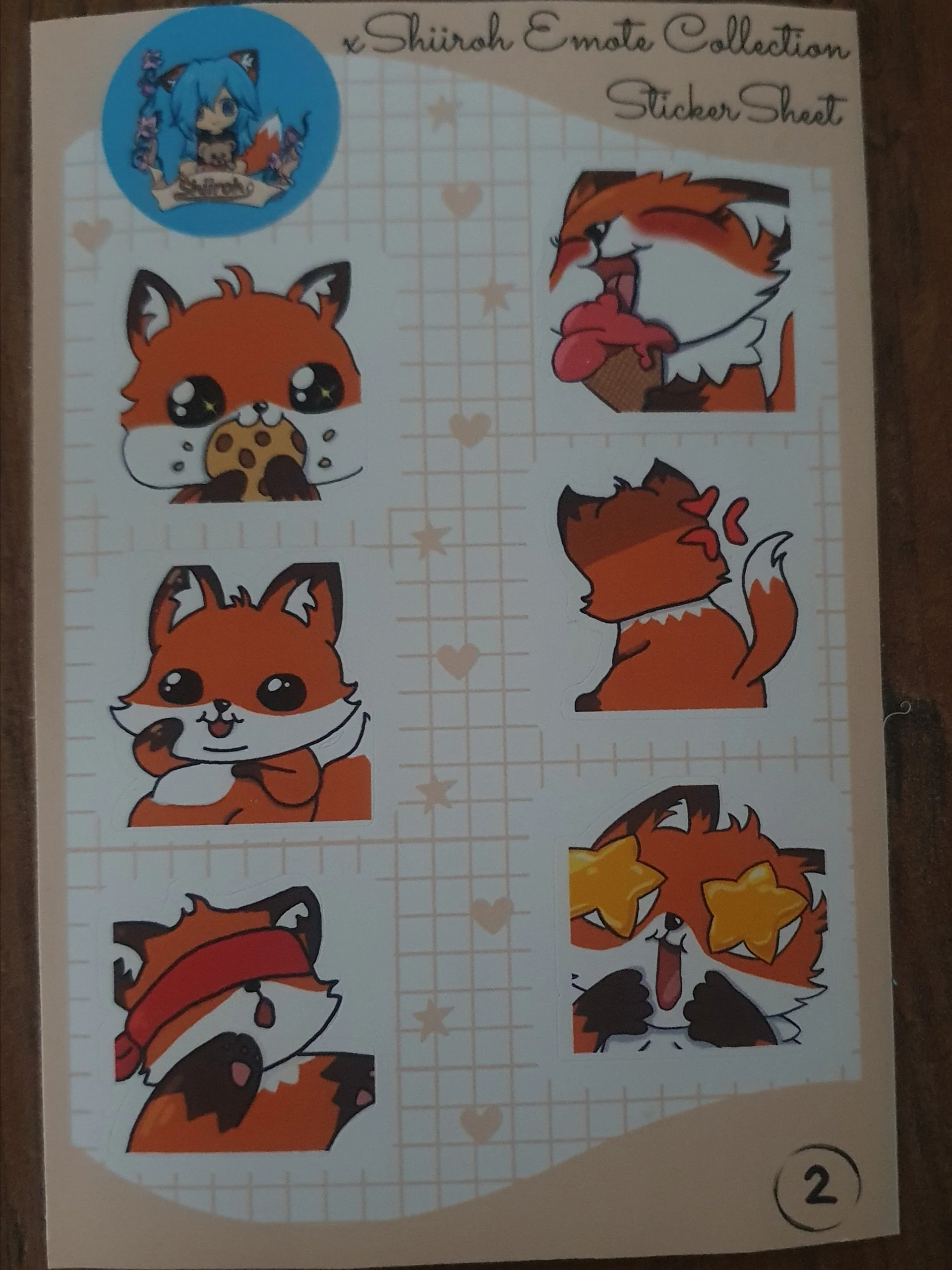 Shiiroh Emote Sticker Sheets product image (3)
