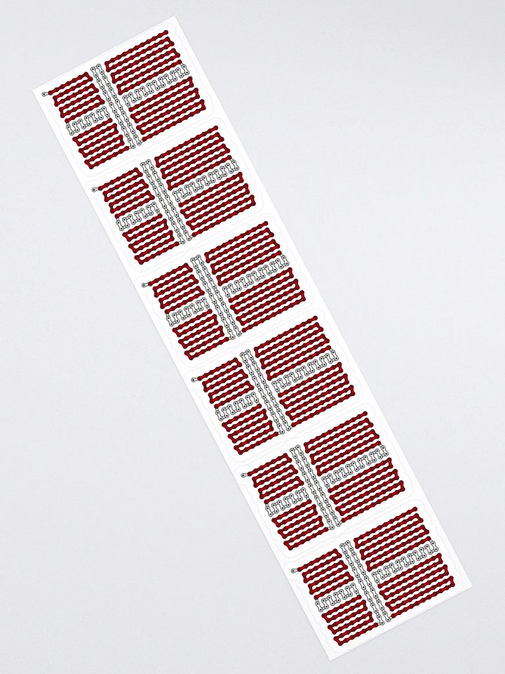 Denmark Bike Chain Flag Sticker 6 Pack product image (1)
