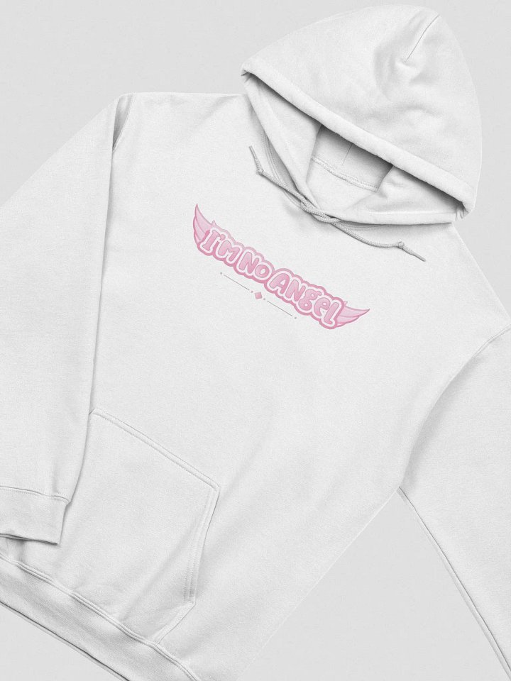I'm No Angel Hoodie (Pink text) product image (2)