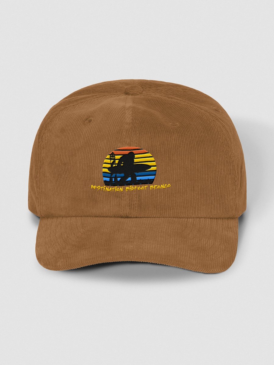 Destination Bigfoot Bronco Corduroy Classic Logo Dad Hat (Camel) product image (1)