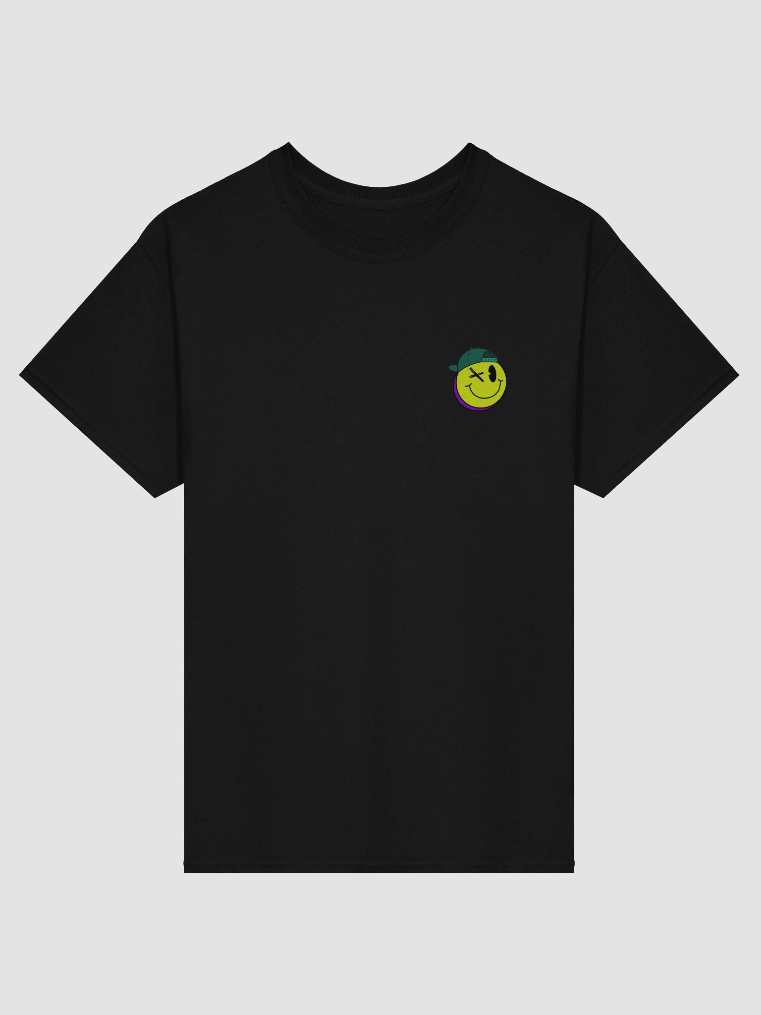 90s 'Stay Historical' Smiley T-Shirt – Heavyweight Retro Cotton Tee (Dark) product image (2)