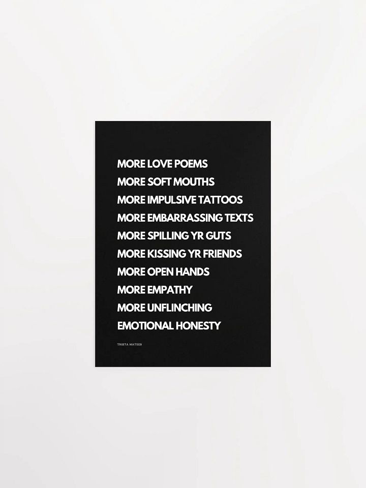 More Love Poems Art Print product image (1)