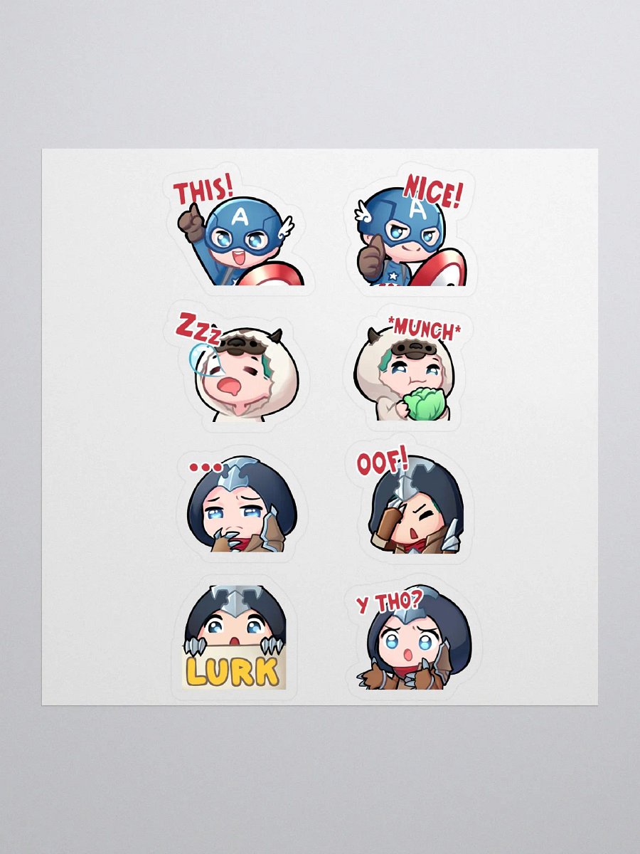 Cap, Appa, & Sombra - Sticker Sheet product image (1)