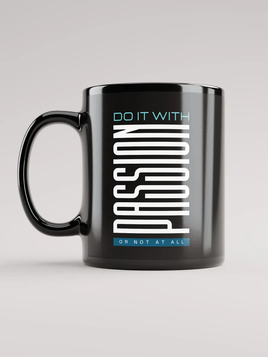 Do it With Passion Black Glossy Mug product image (6)