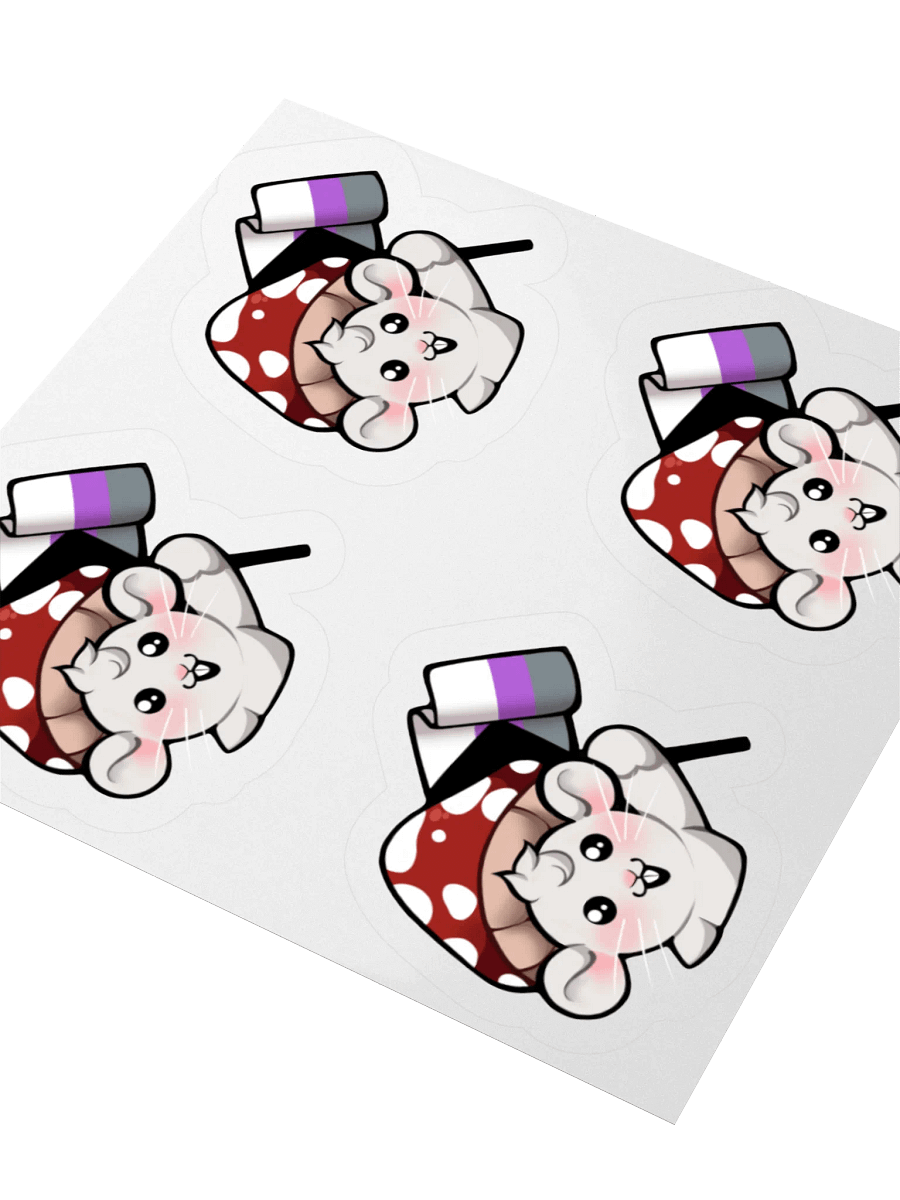 Demisexual Pride Flag Stickers product image (3)