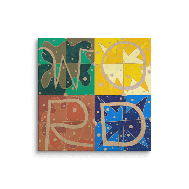 W+O+R+D on Canvas (36" x 36") product image (1)