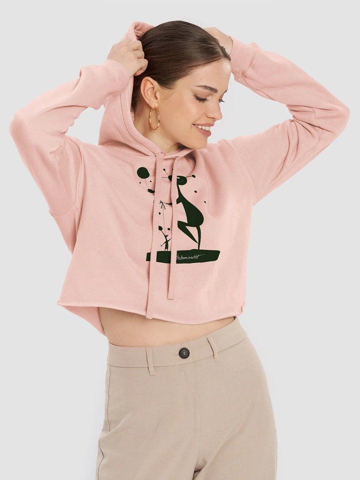 Bella+Canvas Fleece Crop Hoodie product image (1)