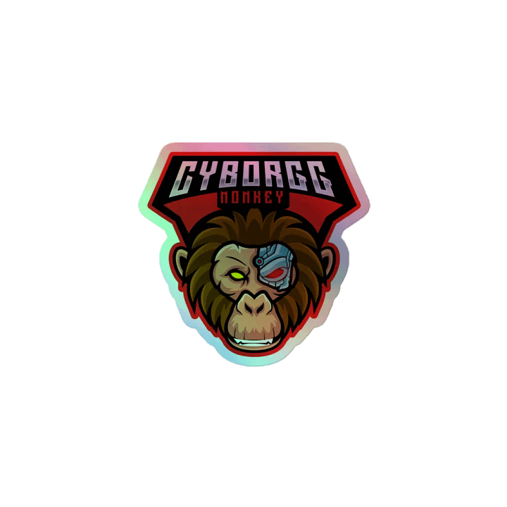 Cyborgg Monkey Holographic Sticker Set product image (1)