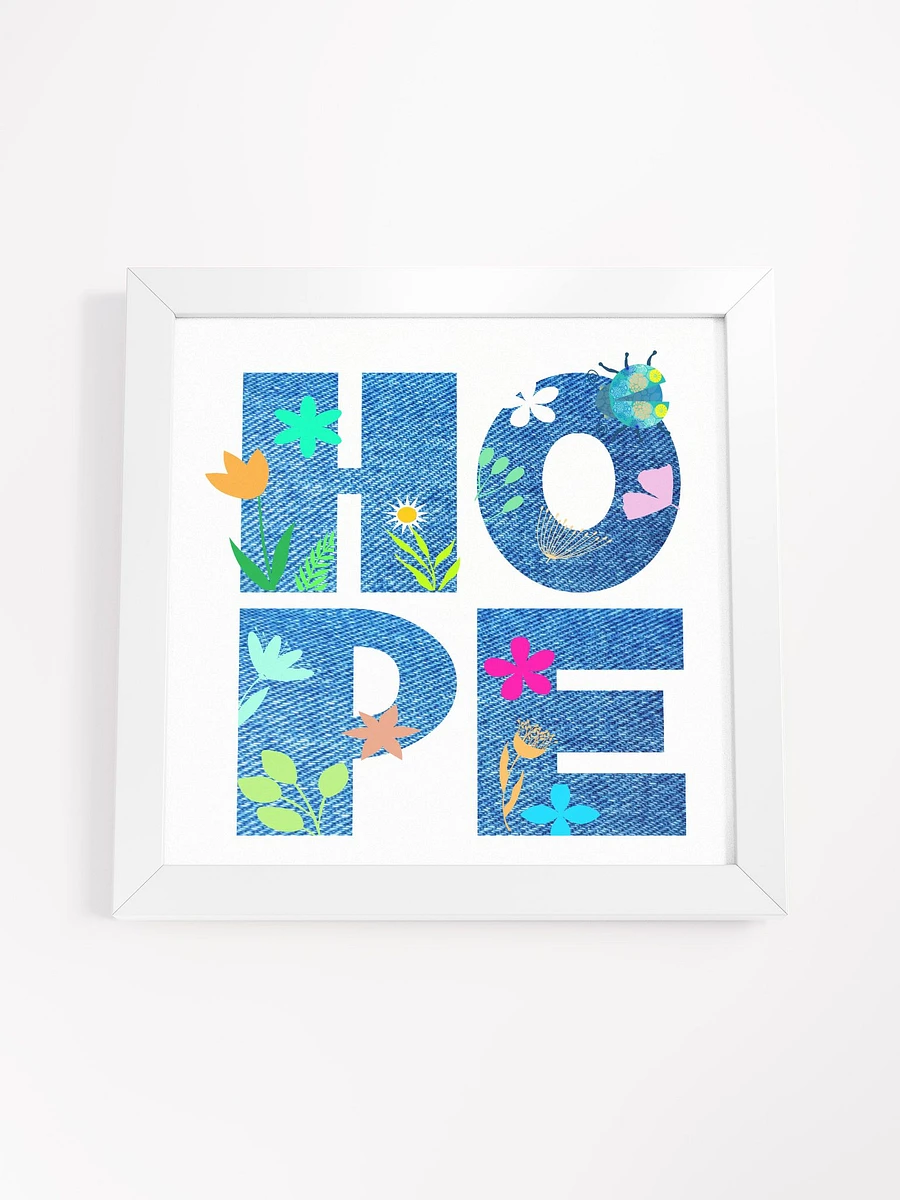 HOPE Typography Flower Filled with Denim Background product image (44)