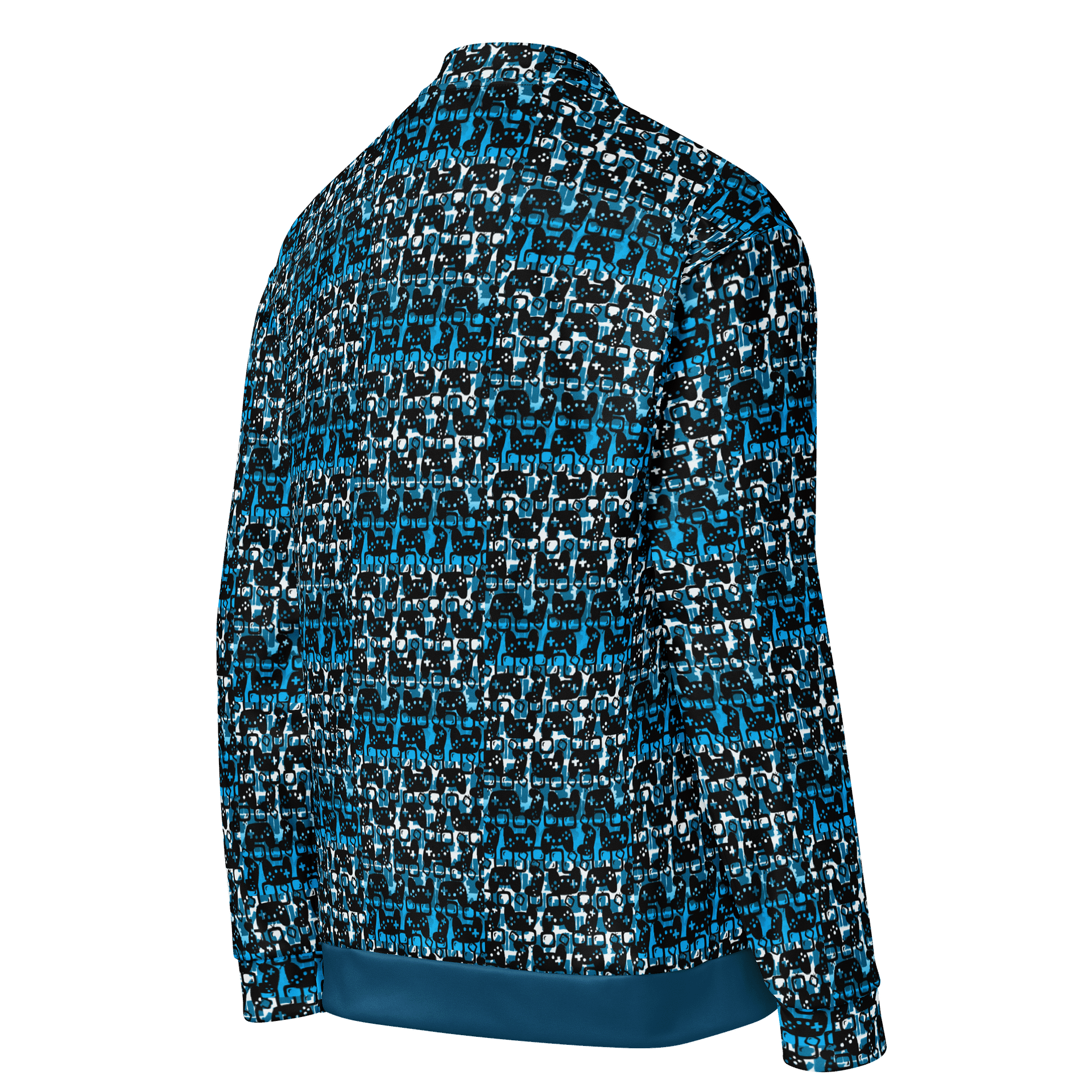 Story Lover Unisex Bomber Jacket (Blue and Black) product image (1)
