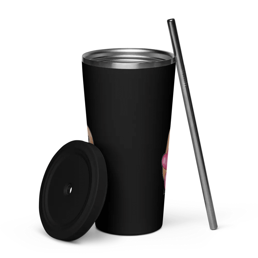 Hugs face Emote Insulated Tumbler with a Straw product image (5)