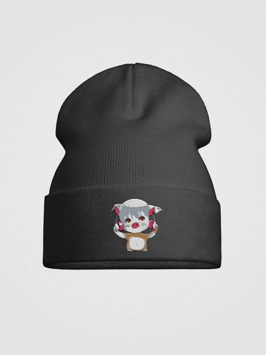 pig with headphones beanie product image (4)