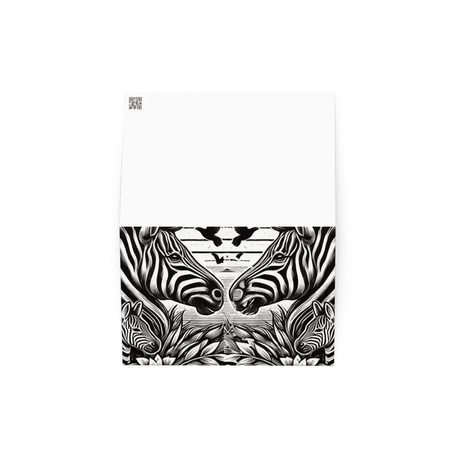 Symmetrical Serenity Zebra Greeting Card product image (4)