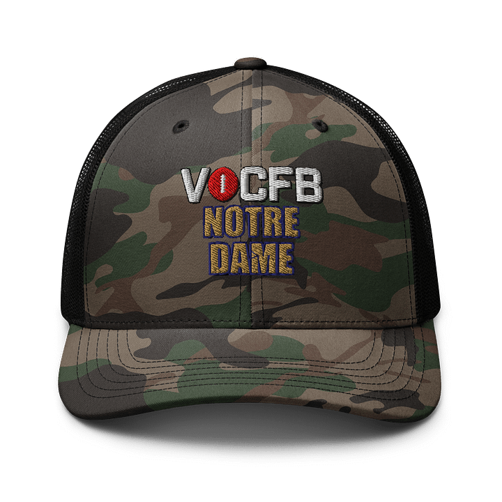 Notre Dame VOCFB Camo Trucker Hat product image (1)