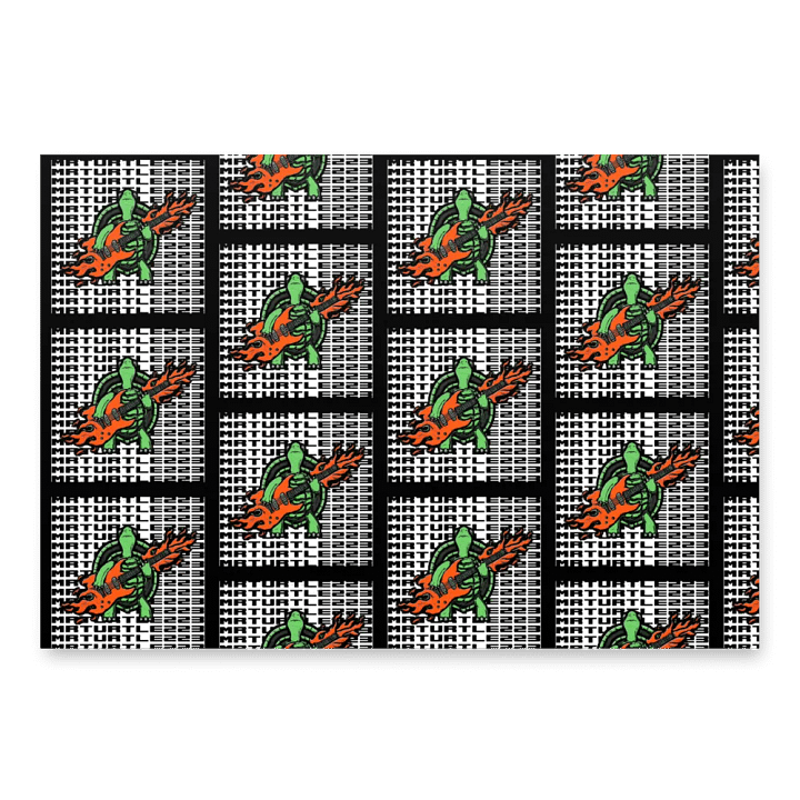 Mr turtle logo wrapping paper product image (2)