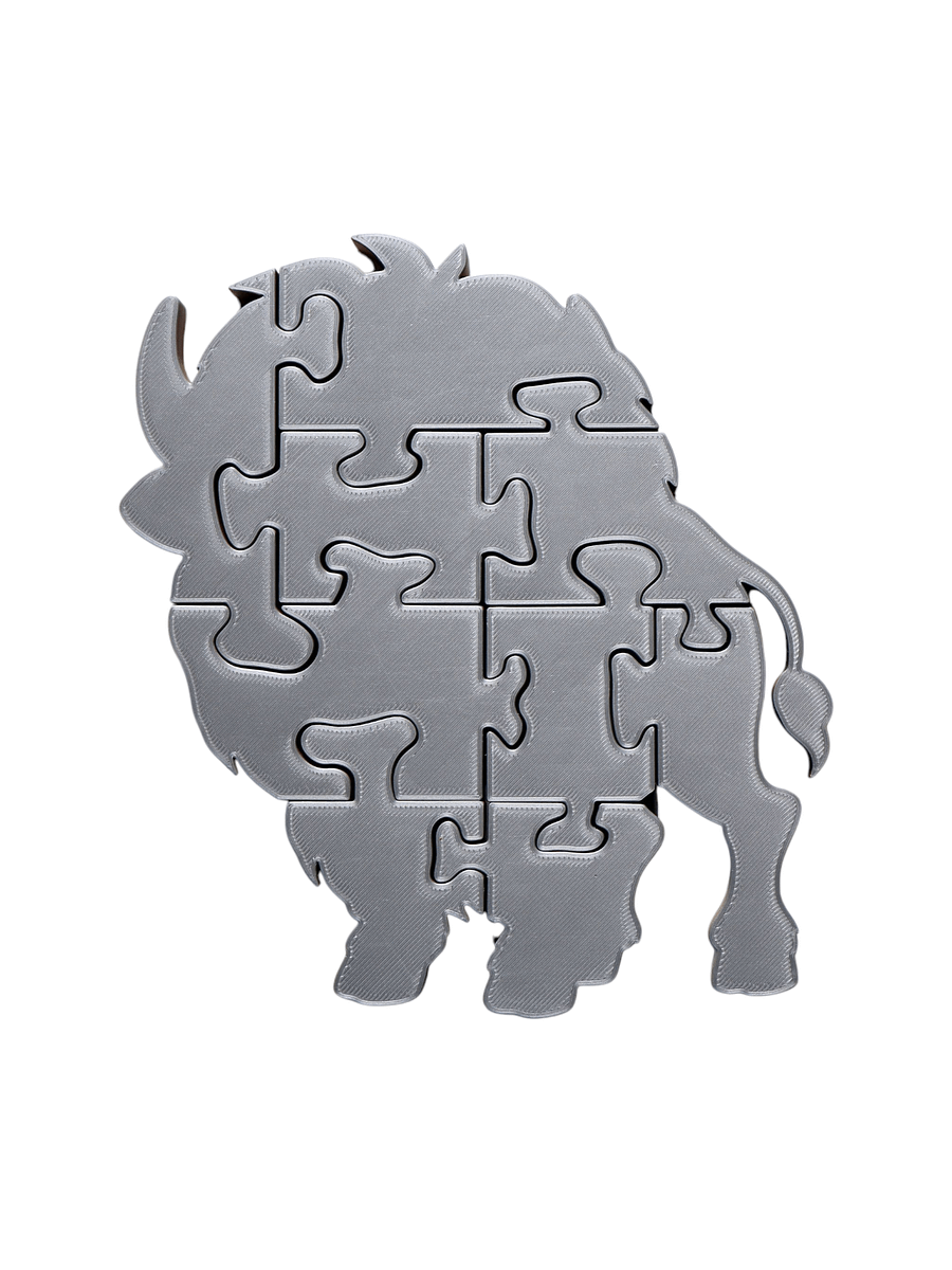 Bison 3D Printed Jigsaw Puzzle – A Prairie-Sized Challenge in Every Piece! product image (3)