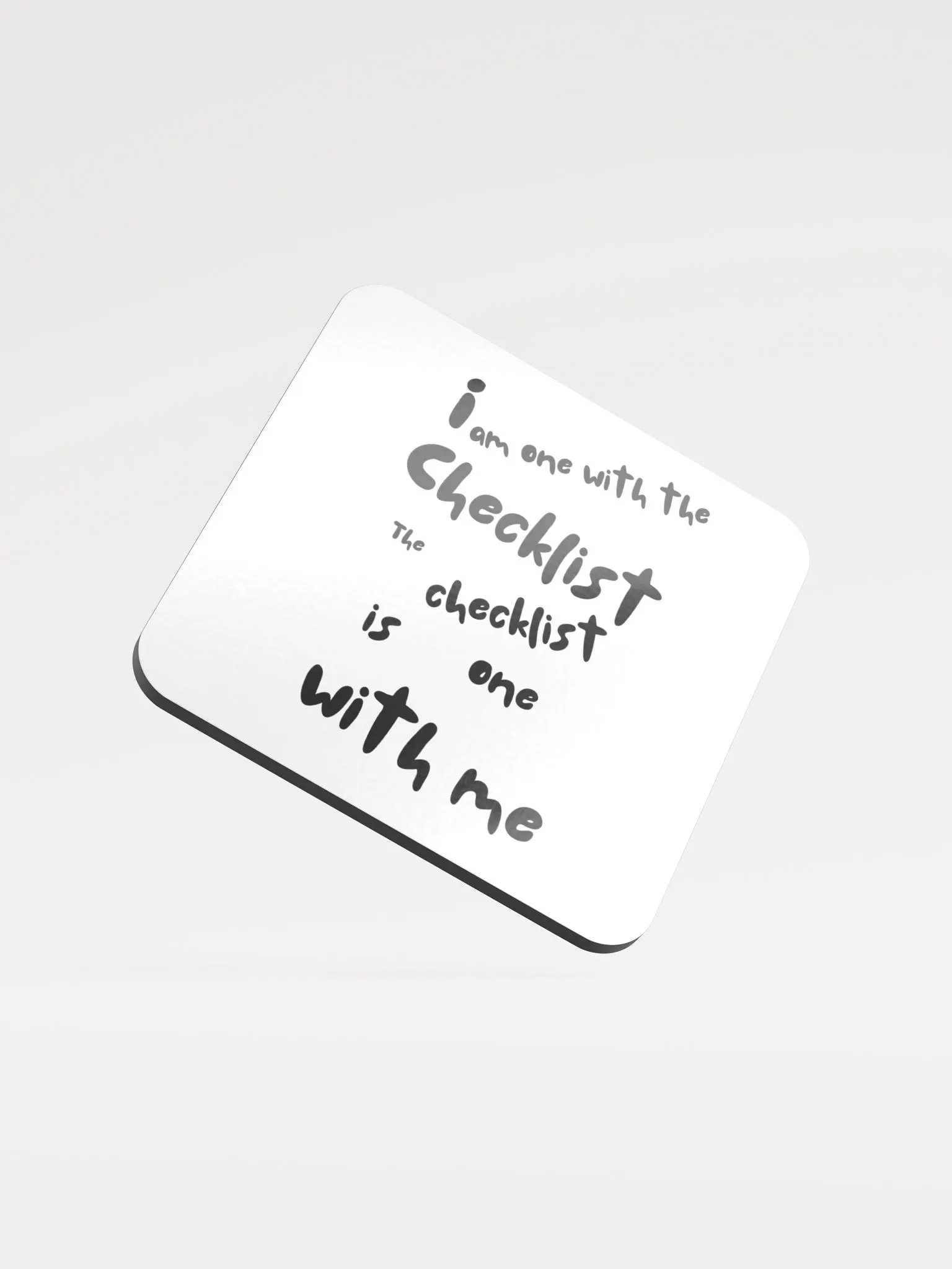 Checklist Chic Glossed Coaster product image (1)