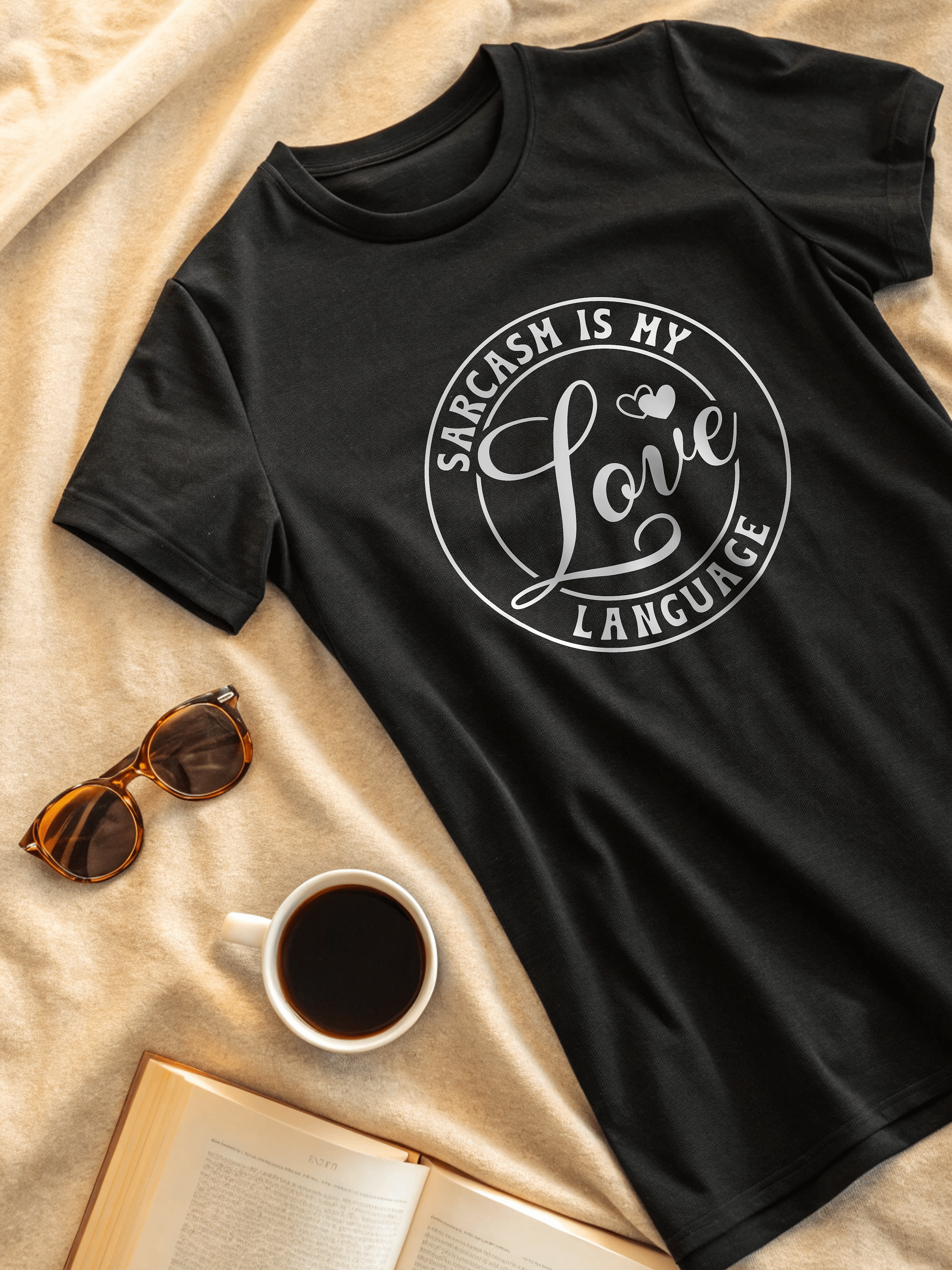 Sarcasm Is My Love Language Women's Black T-Shirt product image (2)