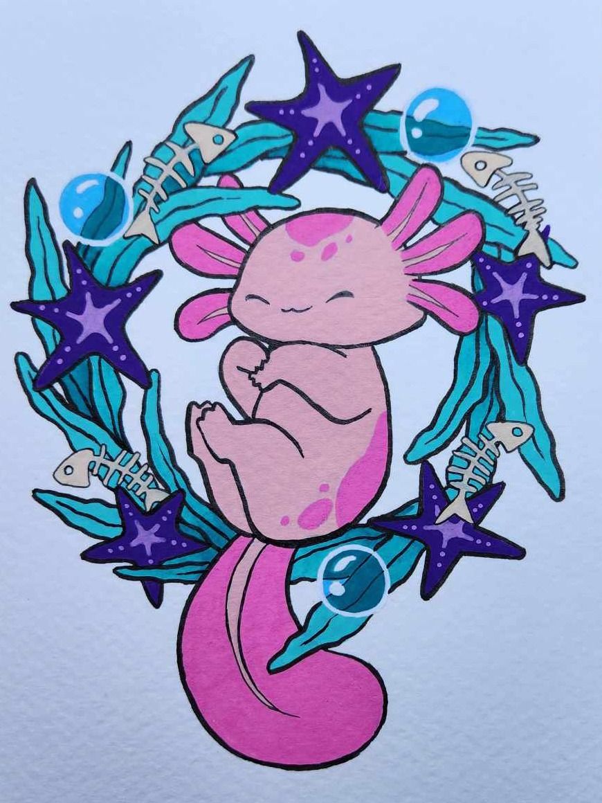 Dessin original Noël Axolot product image (1)