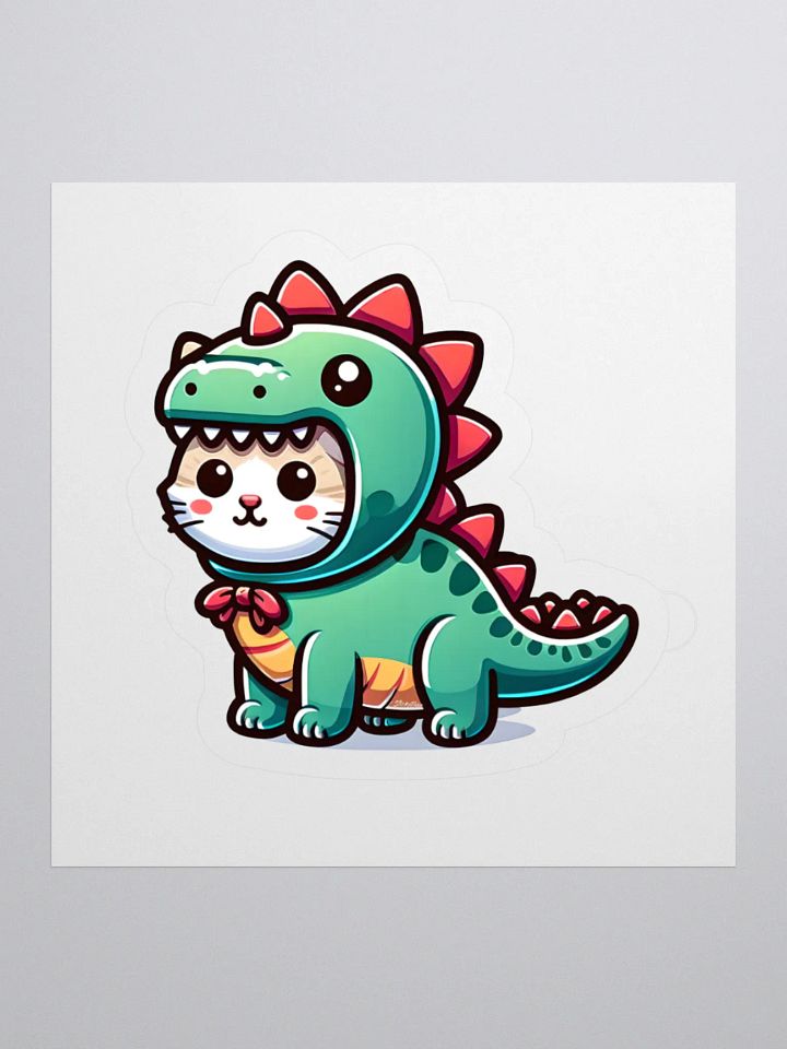 Dino Cat Sticker product image (1)
