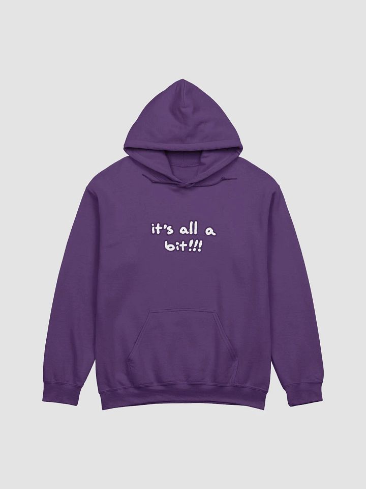 “It’s all a bit!!!” (lined design, #432A54) classic hoodie product image (56)