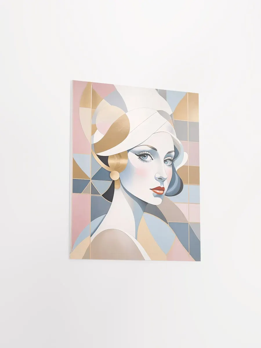 Lady Pastel - Poster - Small and Standard Sizes - 8x10-11x14-12x16-16x20 Inches product image (12)