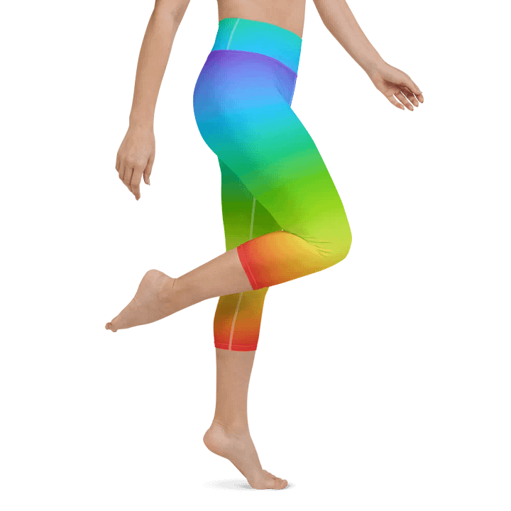 Rainbow Yoga Capri Leggings product image (1)