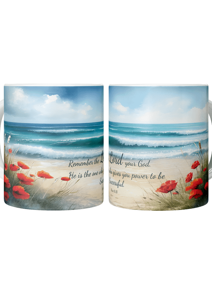 Power to Succeed - Christian Quote Mug - Inspirational 11oz Ceramic Coffee Cup, product image (2)
