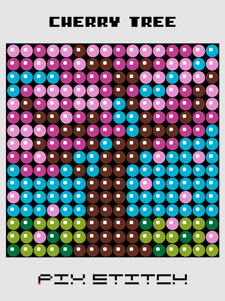 Cherry Tree Pixel Art product image (1)
