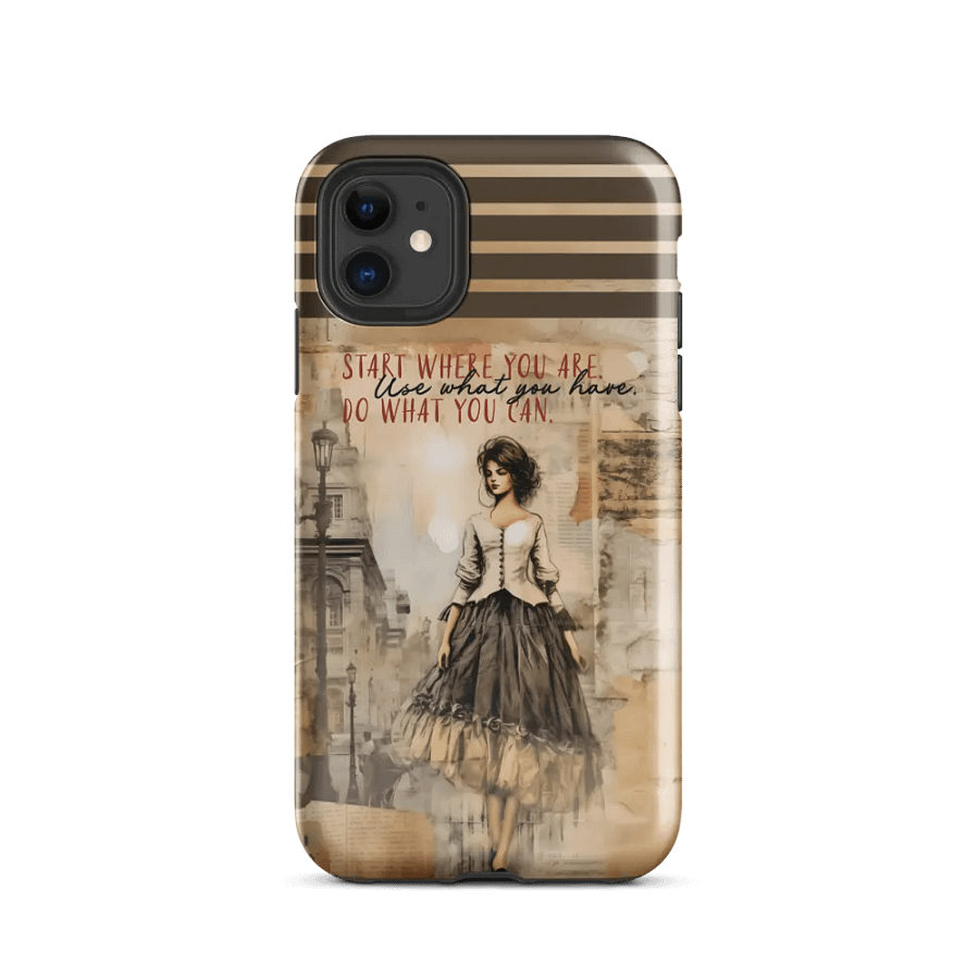 Vintage Inspirational Quote iPhone Case - Start Where You Are product image (3)