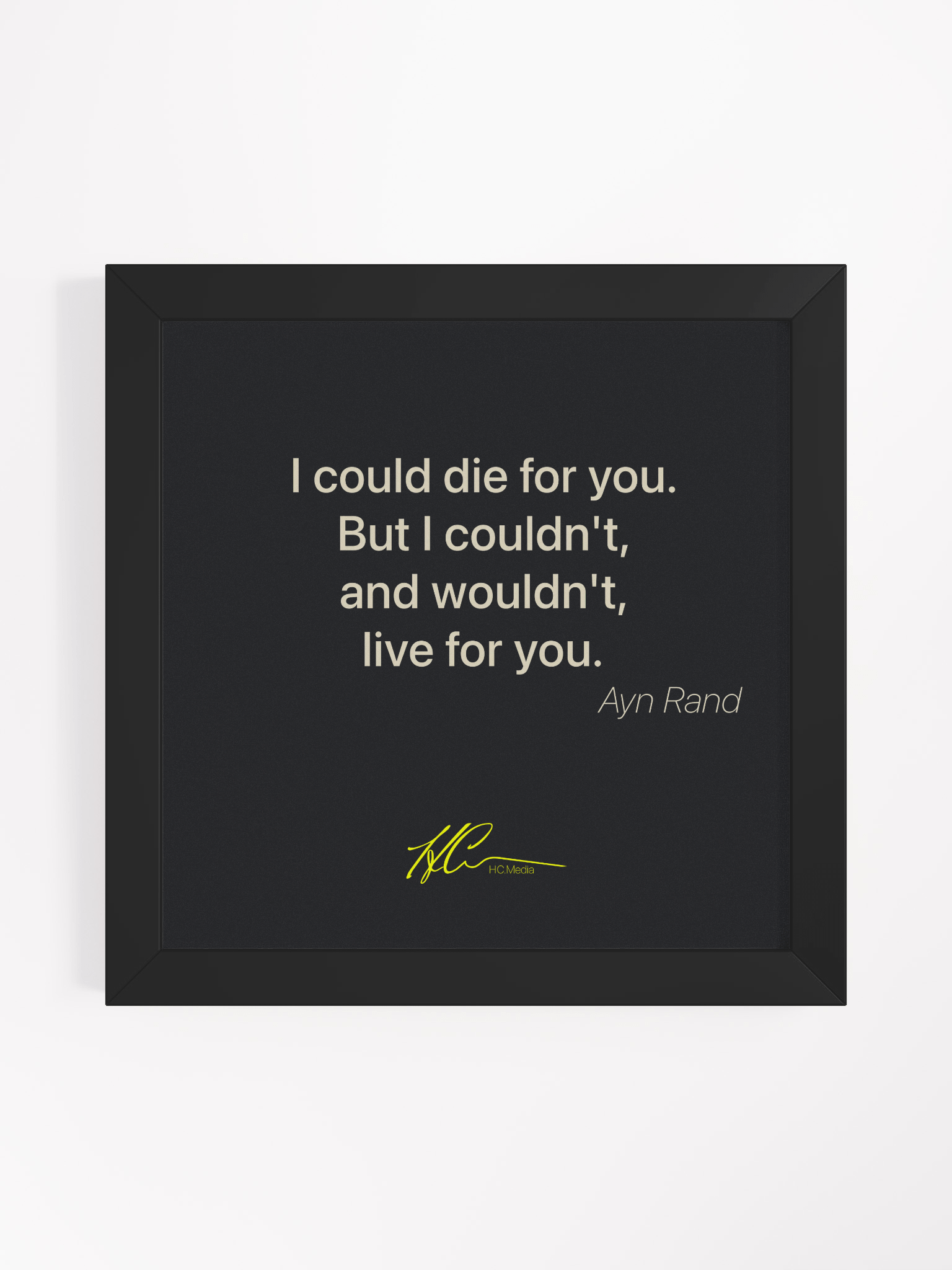Ayn Rand Q6 - Framed Poster product image (1)