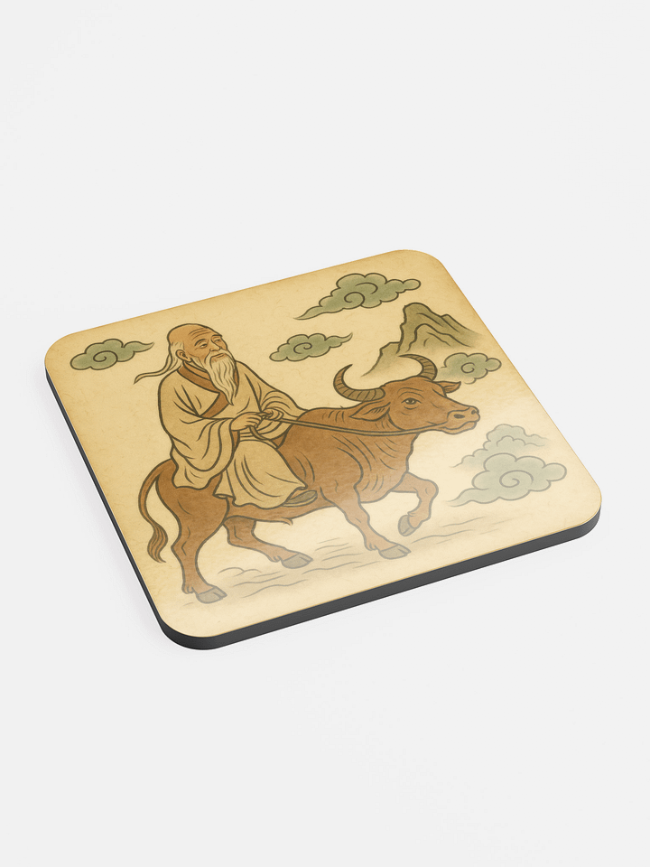 Laozi on Ox Cork Coaster product image (2)