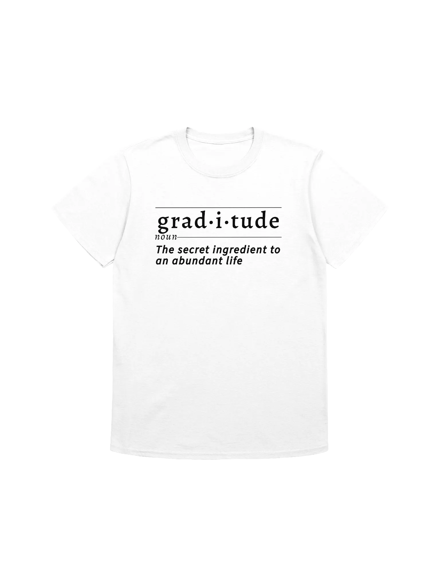 Gratitude Def Unisex Tee blk v1 product image (1)
