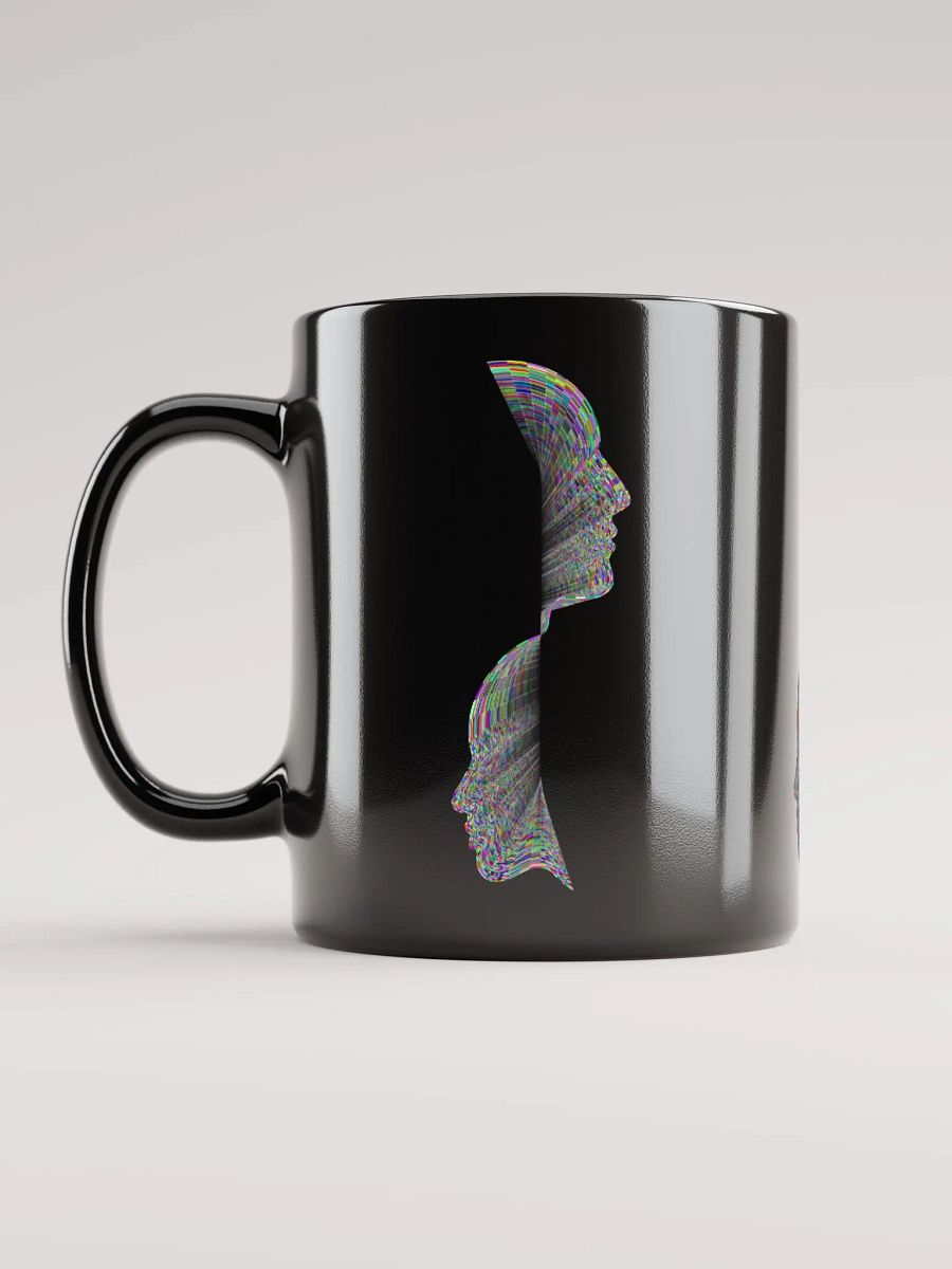 Black Glossy Coffee mug-Left and Right Half Face product image (11)