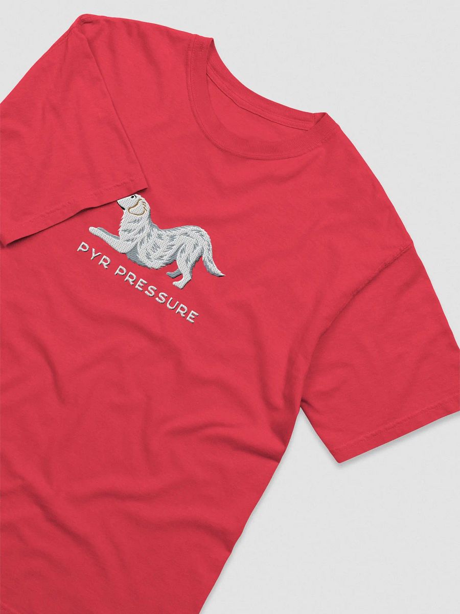 Pyr Pressure T-Shirt(Embroidered) of a Great Pyrenees product image (7)