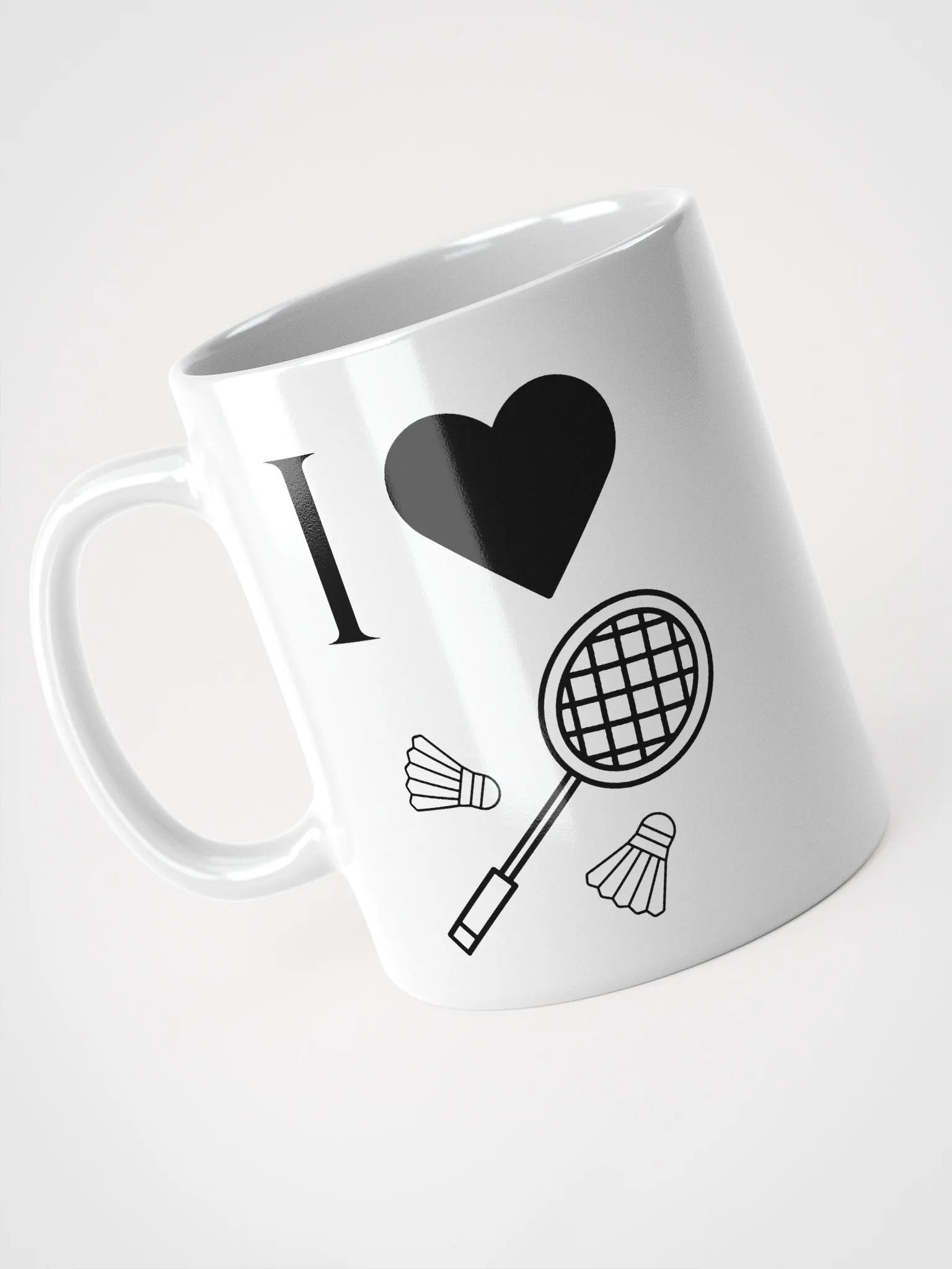 I ❤️ Badminton Mug product image (3)