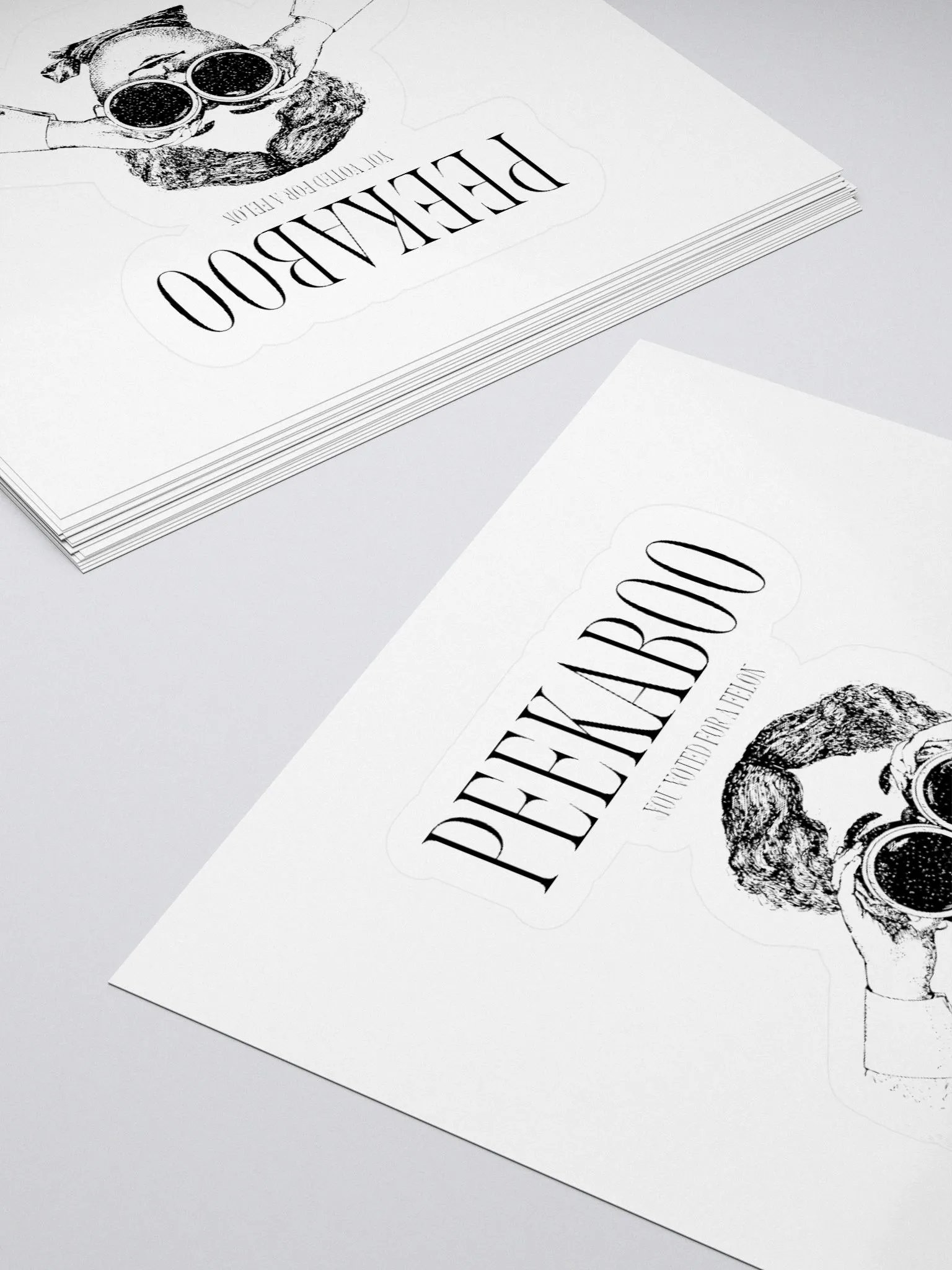 Peekaboo You Voted For A Felon Sticker product image (4)