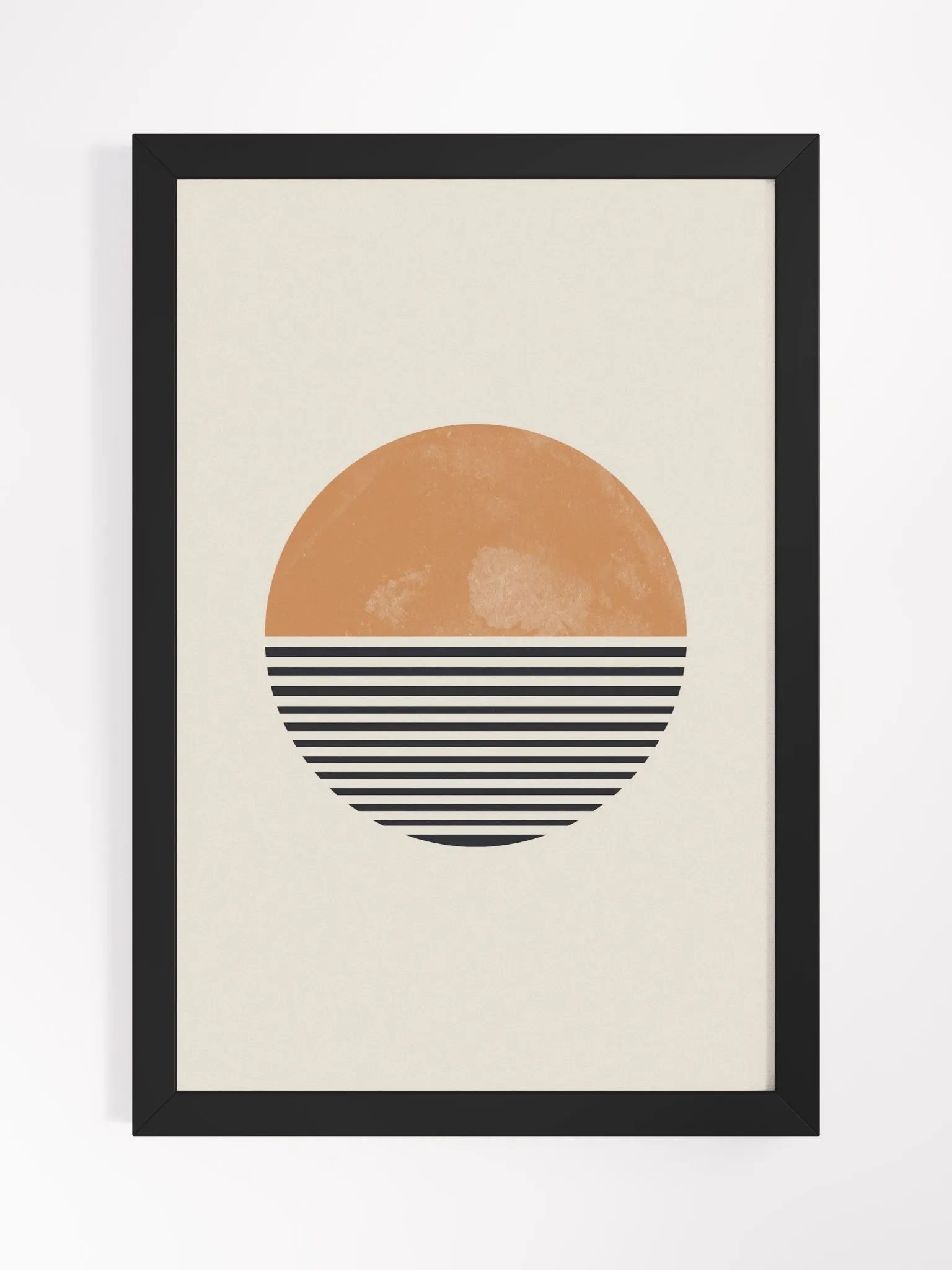 Sunset Stripes Framed Poster | Modern Wall Art to Brighten Your Space product image (3)