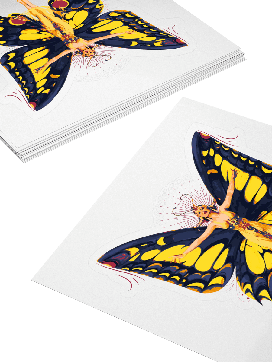 Butterfly Wings Fantasy Kiss Cut Sticker product image (4)