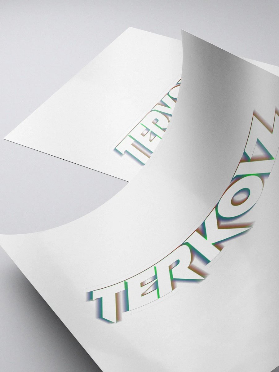 TERKOIZ RGB SHIFTED LOGO STICKER product image (4)