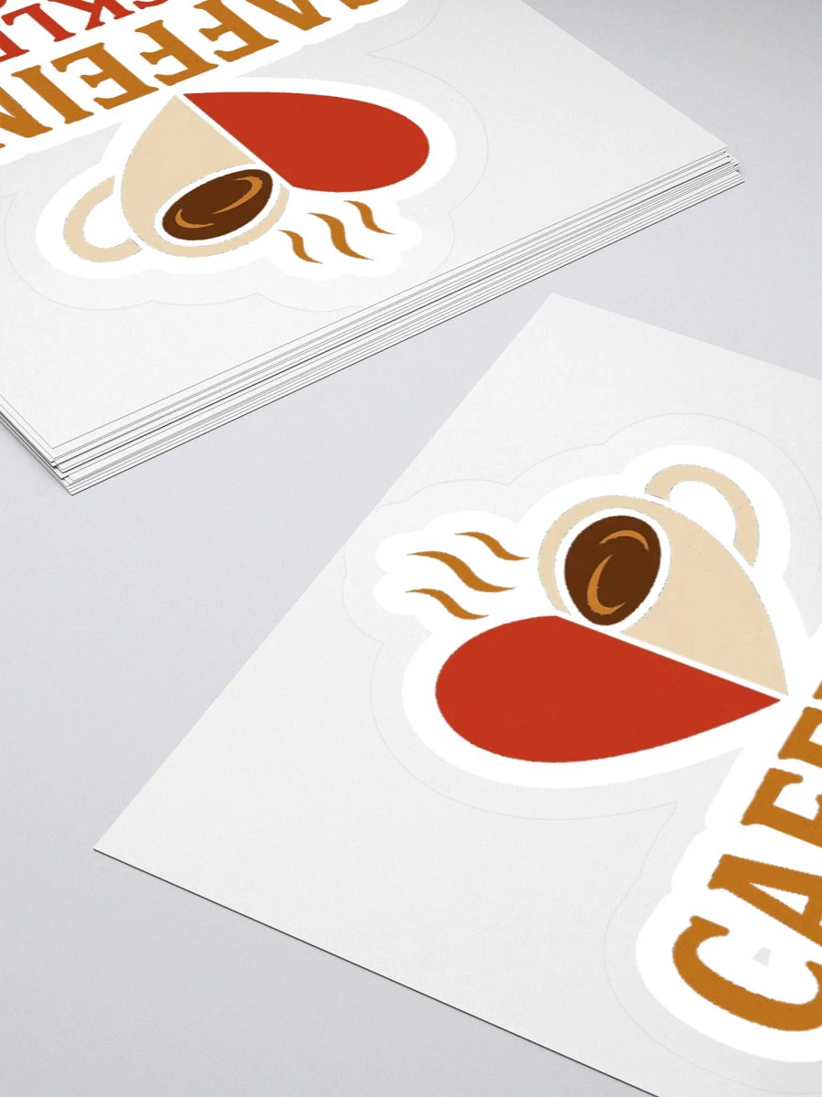Caffeine Tickles My Blood Sticker product image (12)