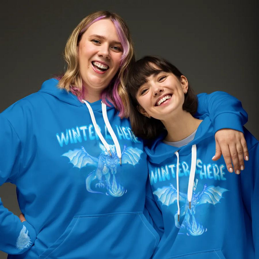 Blue Winter is Here Hoodie - Front product image (8)