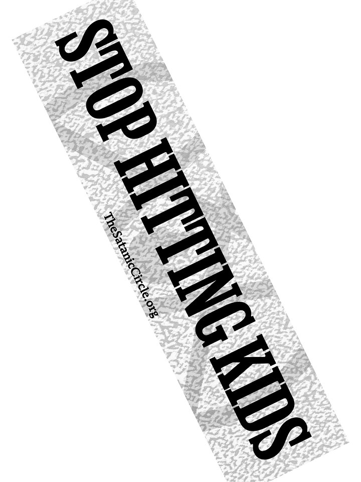 "Stop Hitting Kids" - Bumper Sticker (9 x 2.25) product image (1)