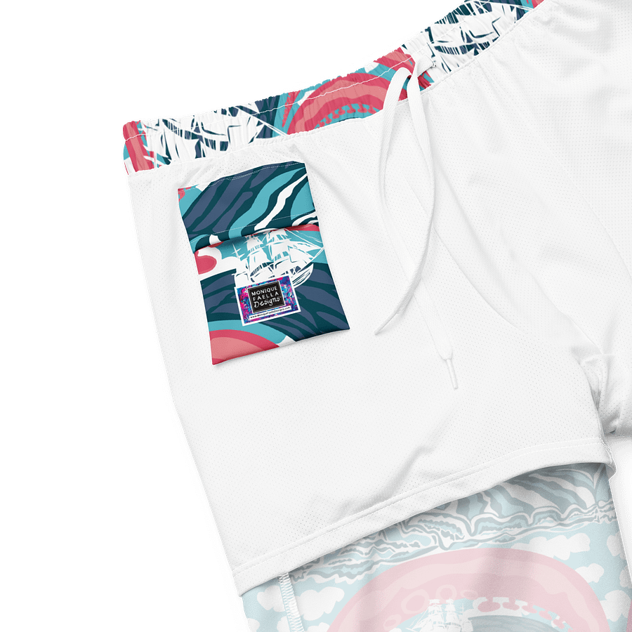 Kraken Vibes Men’s Swim Trunks | Nautical Adventure Swimwear 🐙 UPF 50+ Eco-Friendly | Monique Faella Designs™ product image (6)