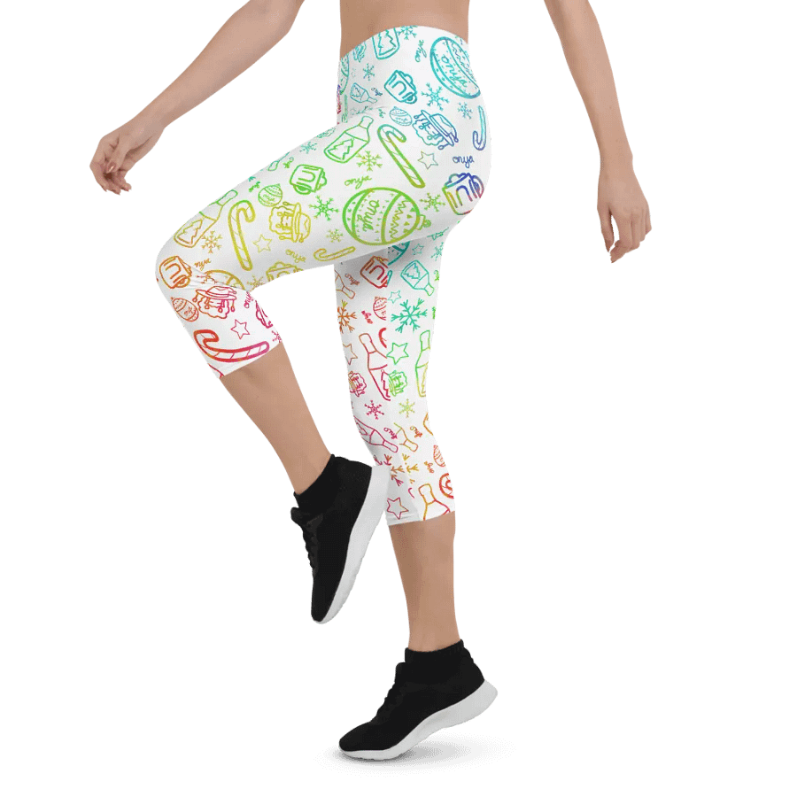 Limited Edition Christmas Rainbow Crop Leggings product image (3)
