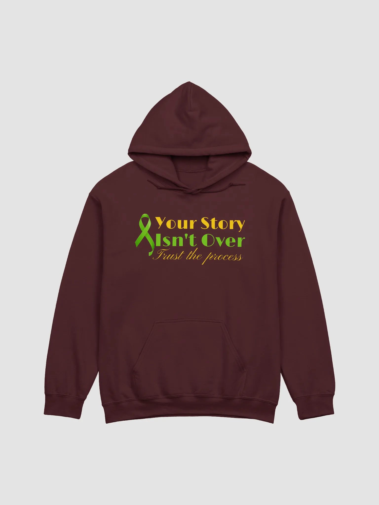 Trust the Process: Green Ribbon Design Hoodie product image (18)